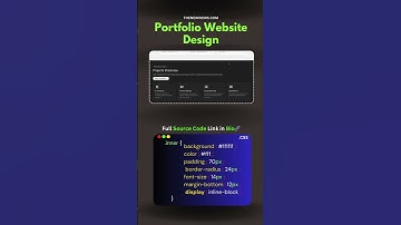 Portfolio website Design #coding #codinglove #coderslife #programming #javascript #coderscamp #css