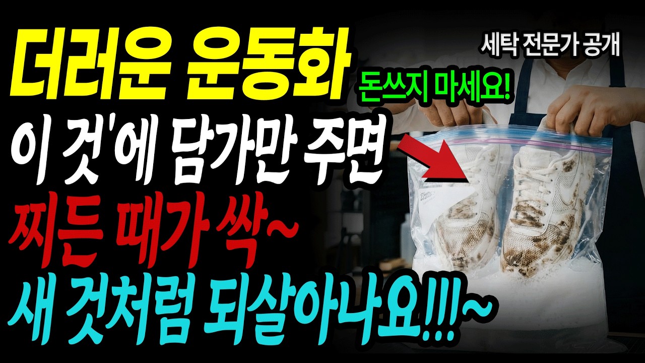 운동화 세탁, 15분만 담가만 주면 세탁에서 건조까지 1시간이면 끝!ㅣ핵쉬운 세탁 & 초스피드 건조! 세탁소 비밀 공개