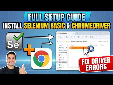 Selenium Basic और ChromeDriver कैसे Install करें? | हिंदी में Step-by-Step Tutorial