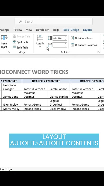 Auto-fit Tables in MS Word