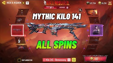 Mythic Kilo 141 Draw Full Spins Codm | Kilo141 Demonsong & Dame Shot Caller Cod Mobile
