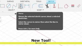 Let's learn Fusion 360! Mirror Tool