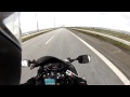 Crossing the Øresund Bridge on the E20 from Sweden to Denmark on my motorcycle