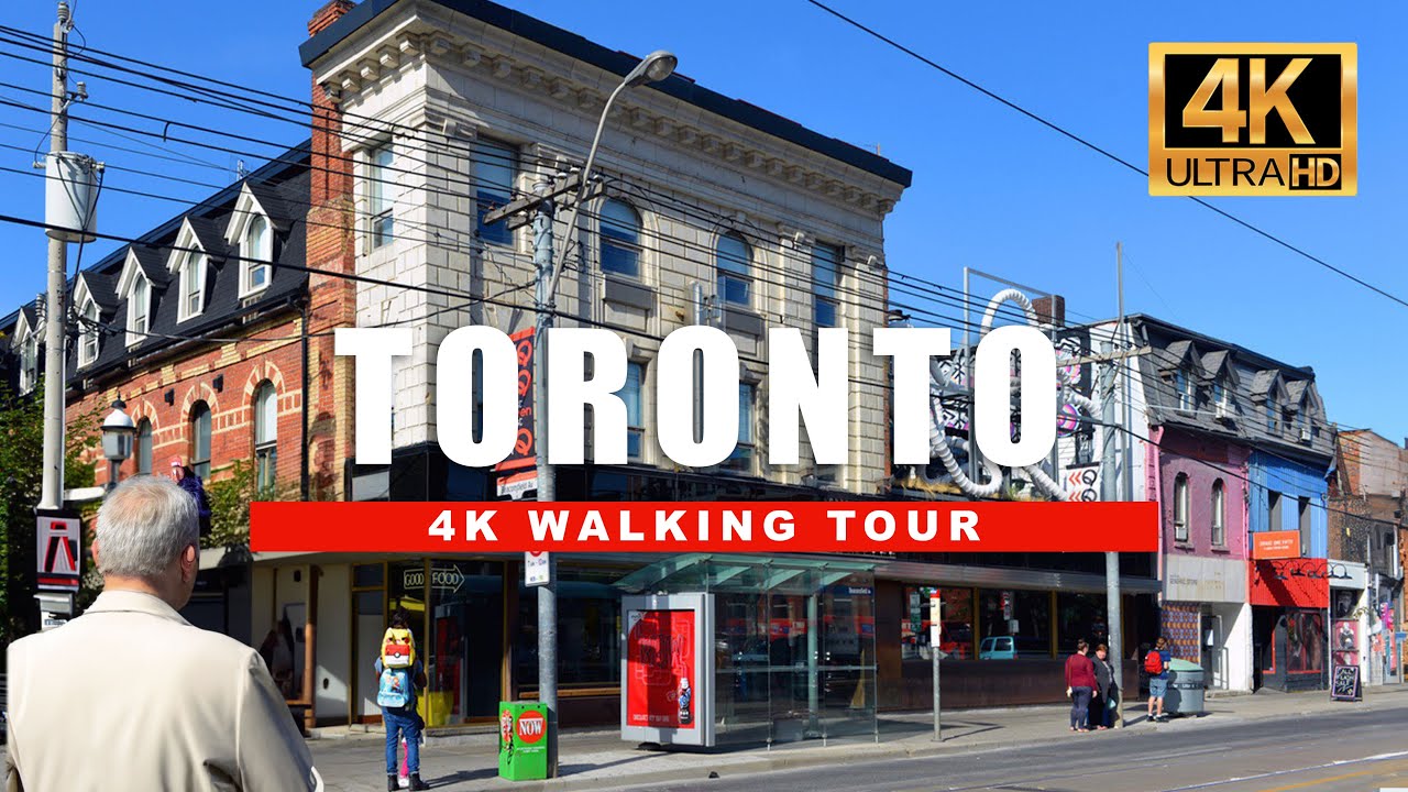 Toronto, Canada | Gladstone Hotel | Passeggiata in Città 4K