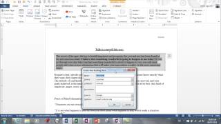 MS Word 2013- Fields, Properties, Autotext
