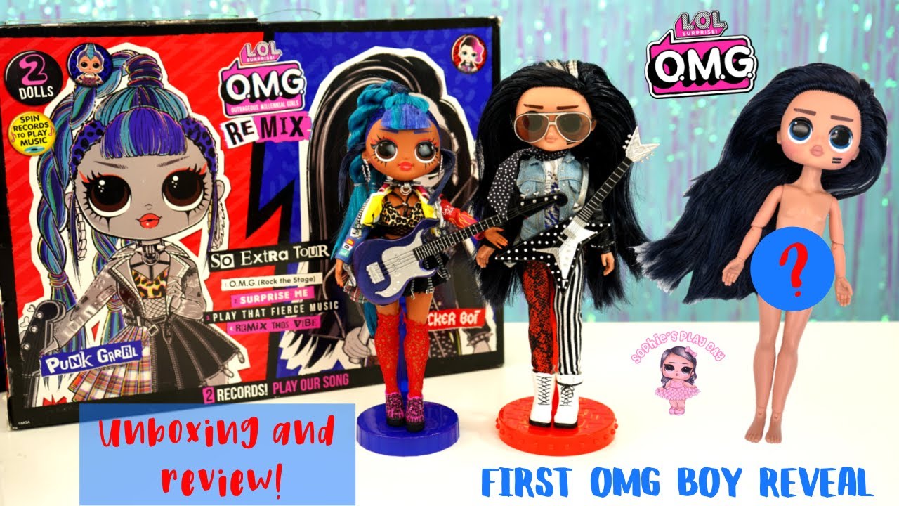 Lol Surprise Omg Remix Rocker Boi And Punk Grrrl 2 Pack Full Unboxing And  Review First Omg Boy - Youtube