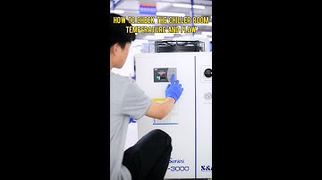 How to check the industrial chiller room temperature and water flow?