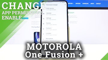How to Open Apps Permissions in MOTOROLA One Fusion+ – Manage Apps Permissions