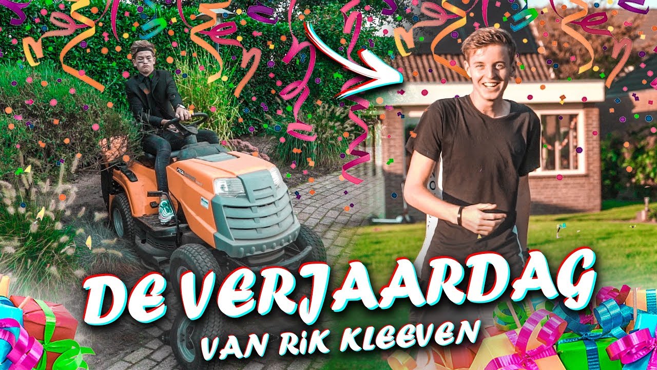 VERJAARDAG VAN RIK KLEEVEN! - YouTube