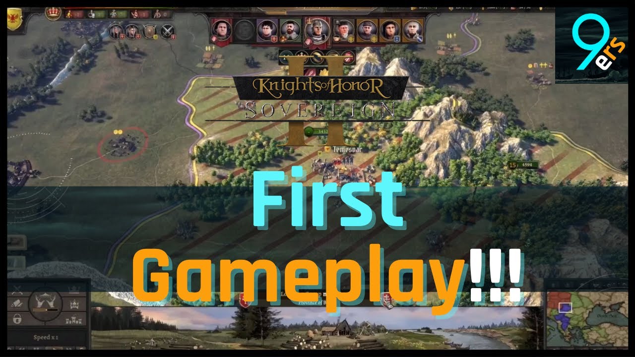 BATTLE GAMEPLAY - Knights of Honor 2 Sovereign - First Look with OST 