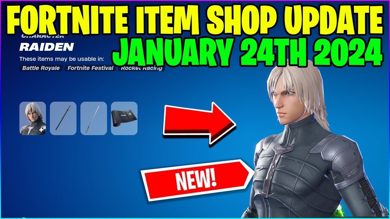 *NEW* RAIDEN SKIN! Fortnite Item Shop [January 24th, 2024] (Fortnite BR ...