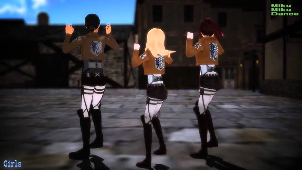 Attack On Mmd Sexy Christa Ymir Sasha「girls」 Youtube