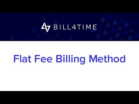 Flat Fee Billing Method | Bill4Time - Billing - video from Bill4Time