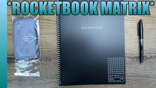 Rocketbook Matrix Reusable Notebook Unboxing How-To & Review