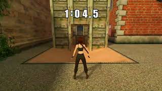 Tomb Raider 2 Remastered - World Record Speedrun WR - 1:04.5 Glitchless - Training Assault Course screenshot 2