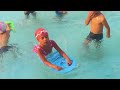 Summer swimming pool.. children enjoy swimming at stadium