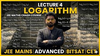 Lecture 4 Logarithm Assignment Discussion JEE Mains Advanced Maths Free Crash Course