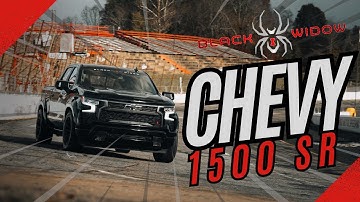 Lowered. Sleek. Unstoppable. Meet the Black Widow Chevrolet Silverado 1500 SR