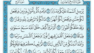 سورة نوح مكتوبة / ماهر المعيقلي