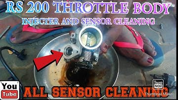 Pulsar Rs 200 Throttle Body And Injecter Cleaning| தமிழ் | High Mileage Trick 😉& Sensor Cleaning|JV