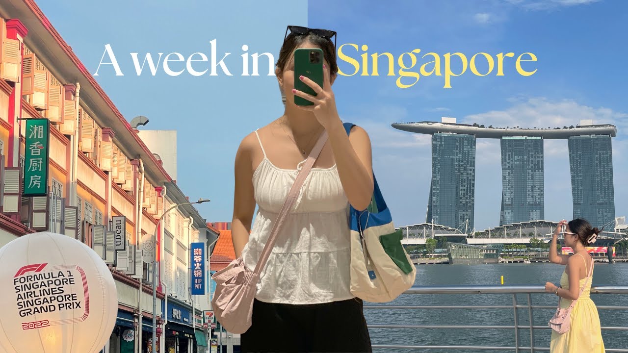 singapore vlog 🇸🇬🎡🏎️ exploring the city, universal studios, formula 1 grand prix