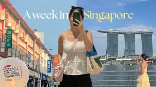 singapore vlog 🇸🇬🎡🏎️ exploring the city, universal studios, formula 1 grand prix