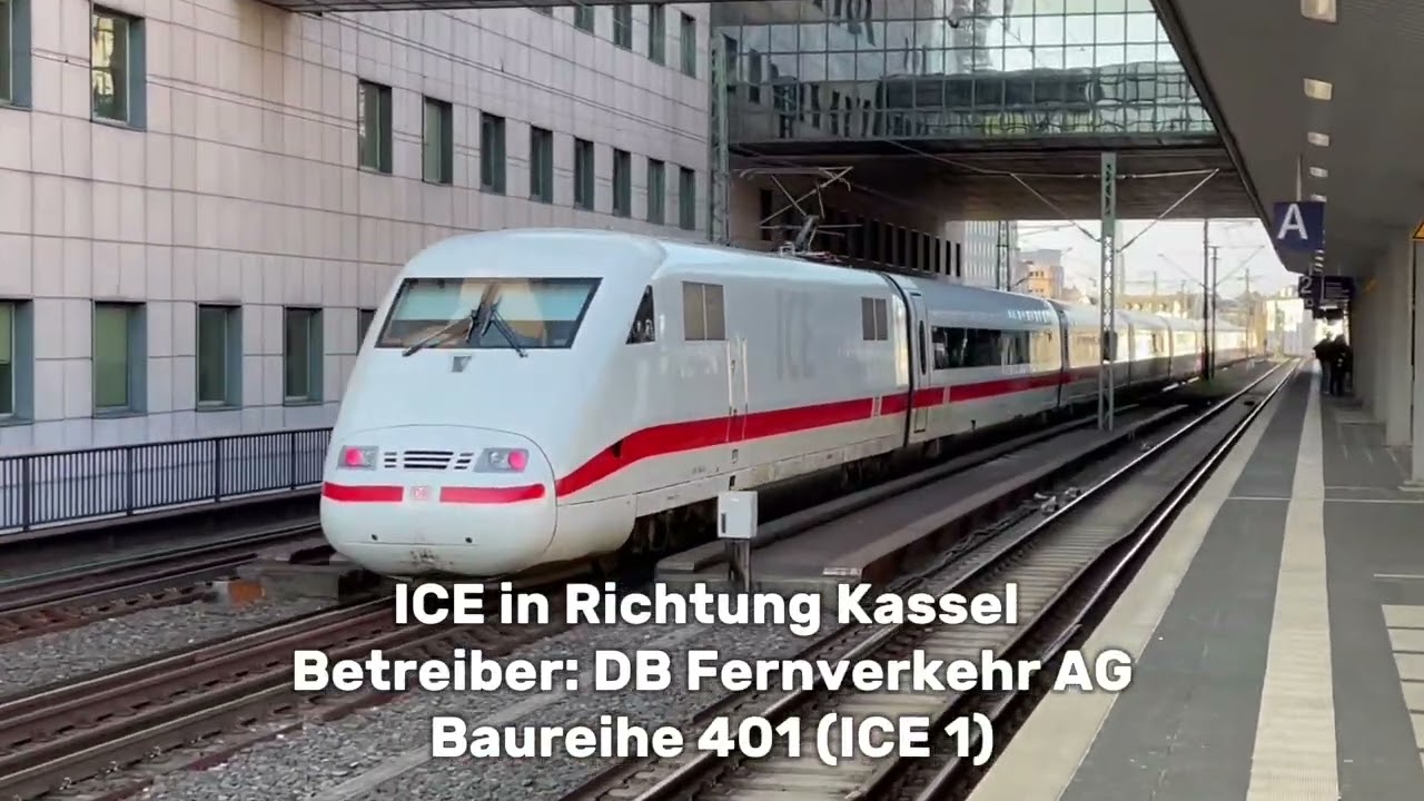 Einfach ein ICE 1 auf der Main-Weser Bahn Trainspotting F-Messe #3 