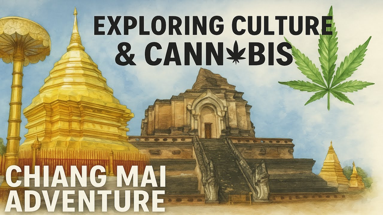 Temples & Cannabis in Chiang Mai｜我逛佛寺後去大麻農場！？🌿清邁Vlog真實體驗