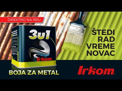 Zaštita i farbanje metala - IRKOM 3u1 boja za metal
