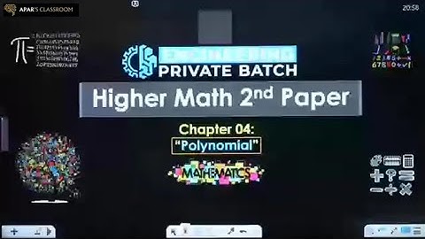 বহুপদী ও বহুপদী সমীকরণ-১ || Engineering Higher Math || ACS || 2025