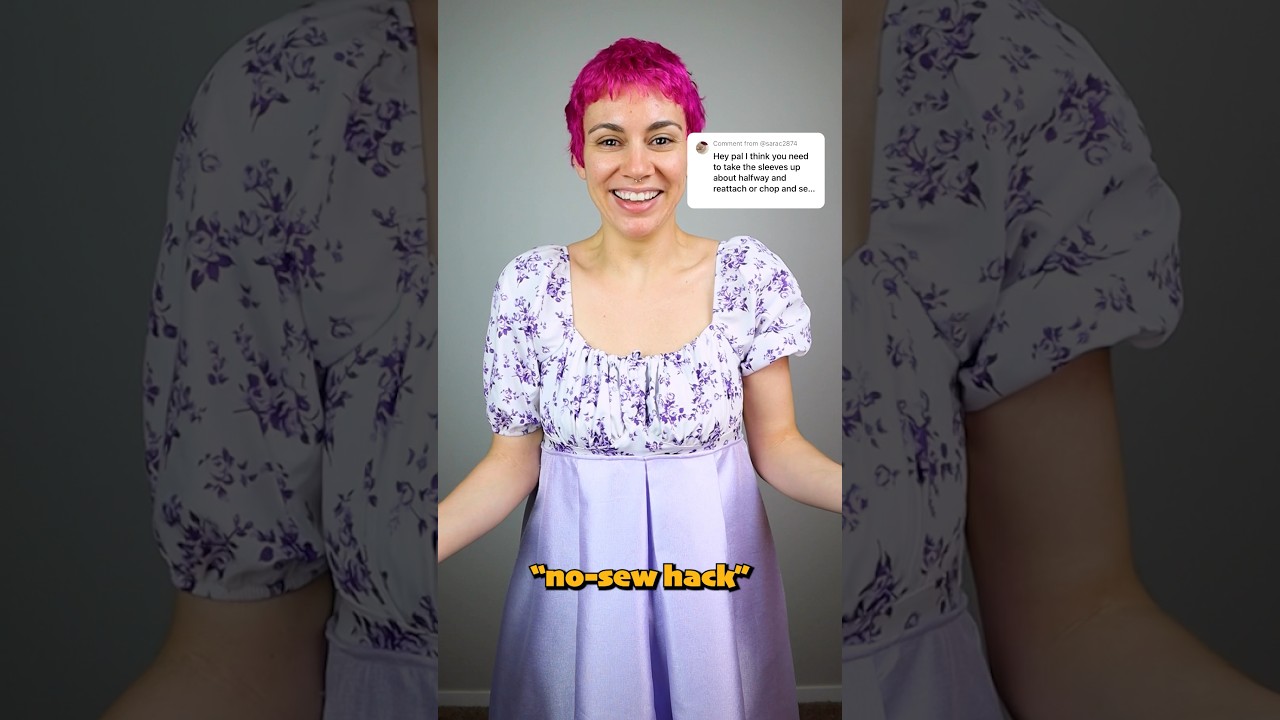 ⚠️ surprised by this no-sew hack? 😅 ⚠️ #beginnercosplay #bridgerton #diycosplay #costumemaking