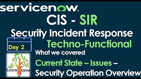CIS-SIR | Day2 Current State - Issues and Security Operation Overview #Shorts #Short