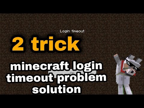 |minecraft login timeout problem 2 trick 100 percent working| mc dark gamer