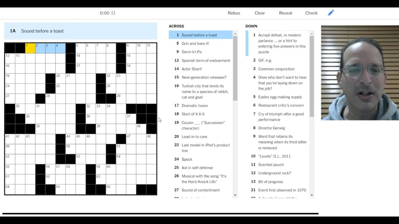 Solving the Thursday New York Times Crossword - 2-16-23 - YouTube