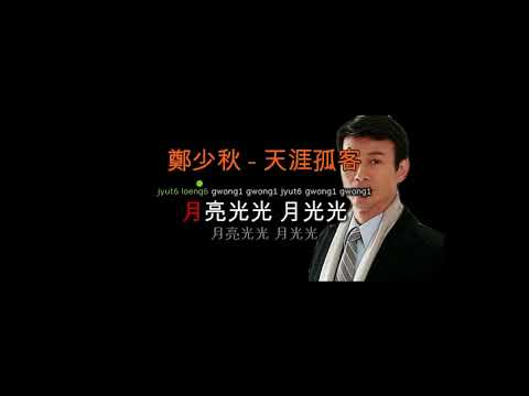 鄭少秋 - 天涯孤客 (with lyrics sing along)