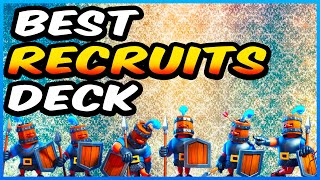 Best "Royal Recruits Deck" in Clash Royale ! Clash Royale