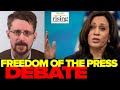 Krystal and Saagar: Snowden DRAGS Kamala For PRETENDING To Care About Press Freedom