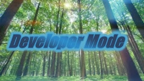 Developer mode! - TheForest