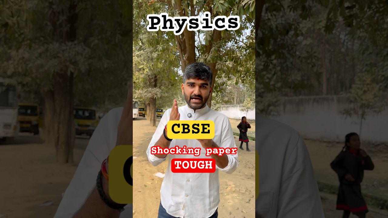 CBSE Physics Class 12 SHOCKING TOUGH😳 PAPER | CBSE Board Exam 2026✅ | physics paper 12th class 2026
