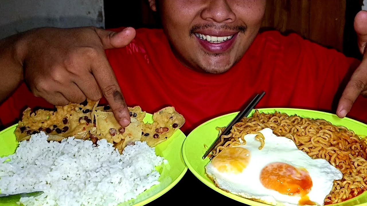 ASMR MIE LAVA TELUR PEYEK