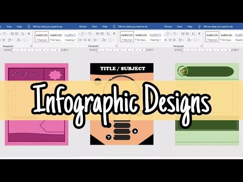 💡INFOGRAPHIC DESIGN IDEAS using MICROSOFT WORD | Charlz Arts