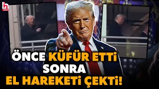 Tüm Dünya Bu Anlari Konuşuyor Trump, Fabrika Işçisine Önce Küfür Etti̇, Sonra El Hareketi̇ Çekti