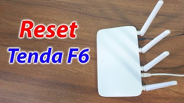 How to reset Tenda F6 router