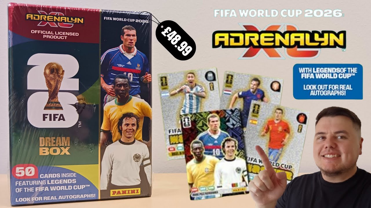 НОВЫЙ DREAM BOX, ПОСВЯЩЕННЫЙ ЧЕМПИОНАТУ МИРА ПО ФУТБОЛУ FIFA 2026 | PANINI ADRENALYN XL (ЭКСКЛЮЗИ...