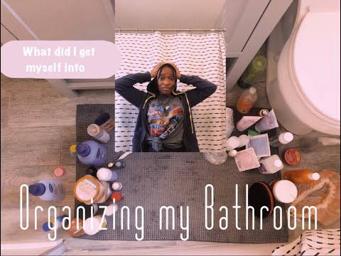 Organizing the products in my bathroom