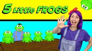 Five Little Speckled Frogs Learn Counting with Bella and Beans TV