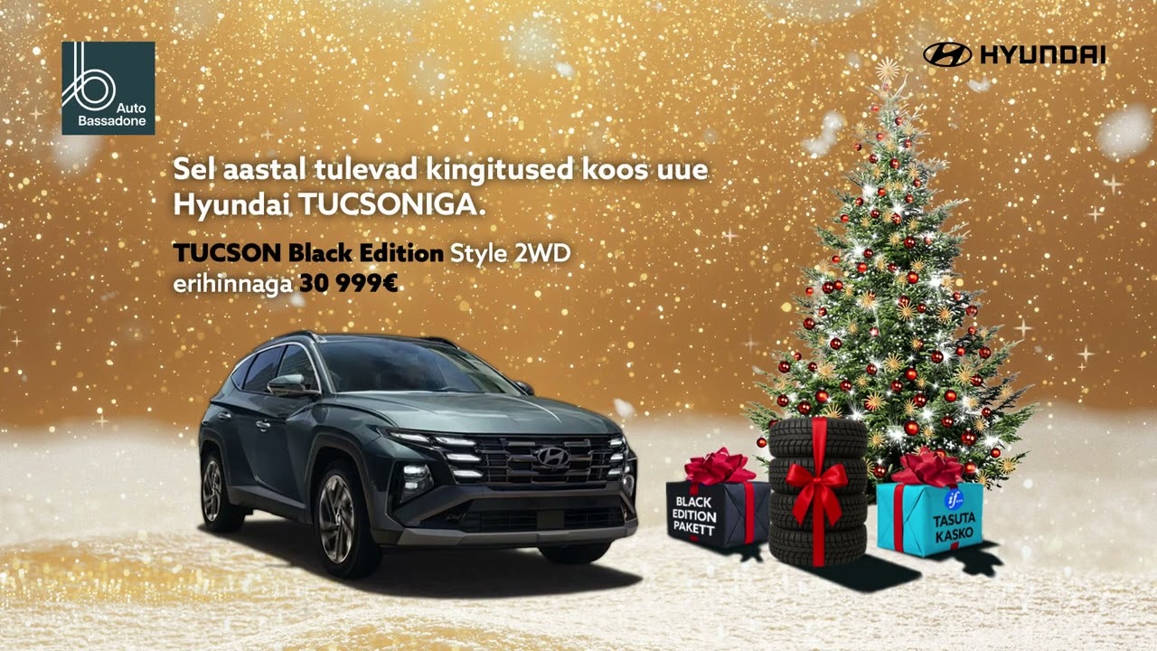 Hyundai TUCSON Black Edition jõulukampaania