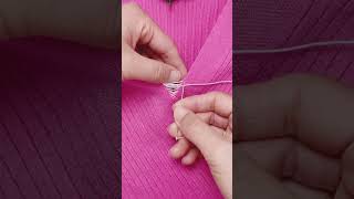 DIY Neckline Hack How to Fix a Loose V-Neck Without Cutting | Beginner-Friendly Sewing Trick #short