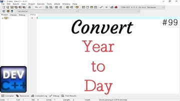 Write a program for convert year to day in C Programming language