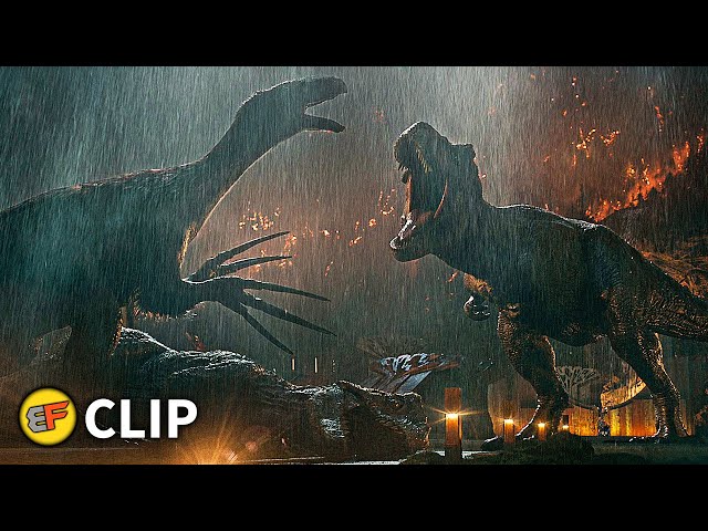 🔊 Giganotosaurus Vs Tyrannosaurus Rex & Therizinosaurus! ( Jurassic World  Dominion ) 